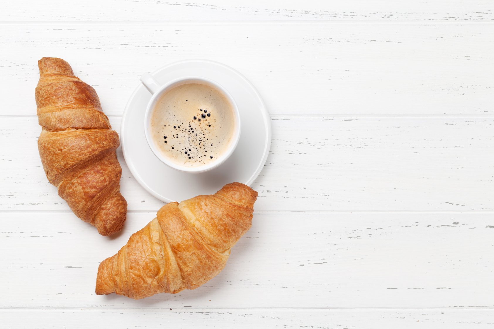 Coffee and croissant